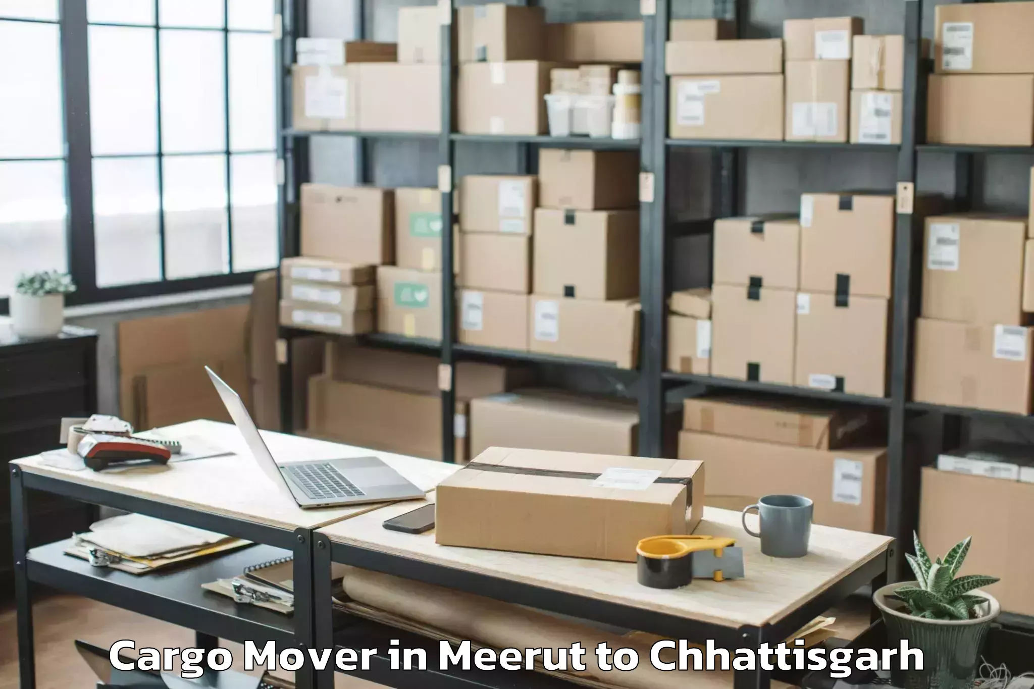 Reliable Meerut to Chirmiri Cargo Mover